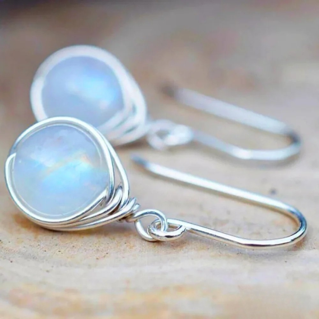 Boucles d'oreilles Lune™ | Élégance intemporelle en pierre