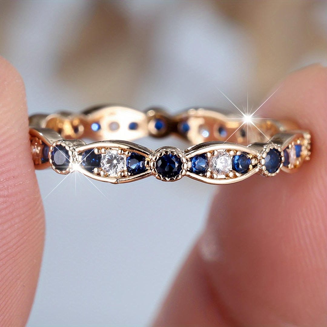 Bague Anneau Constellation Minuit Saphir