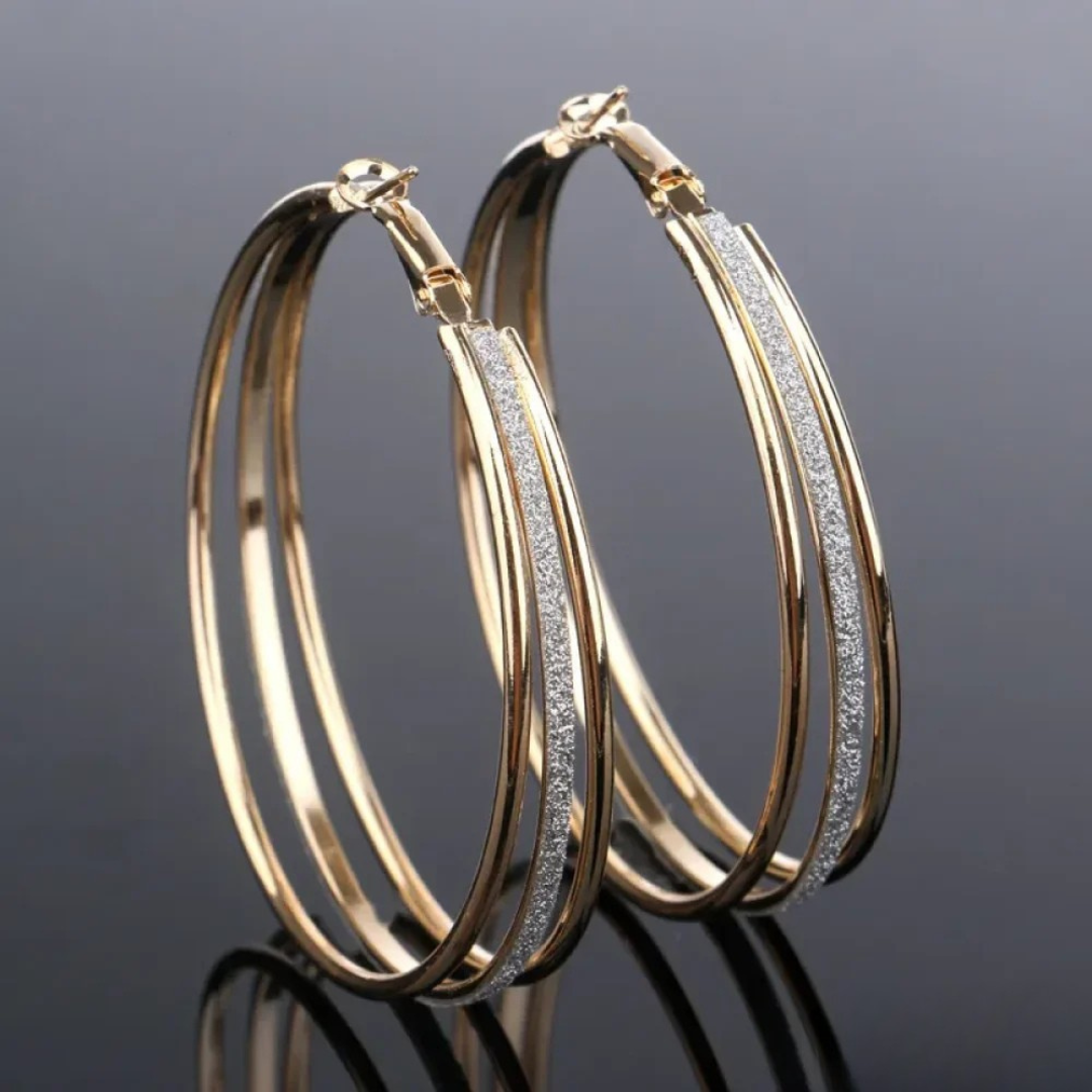 Boucles Rétro™ | Créoles en or, élégance intemporelle