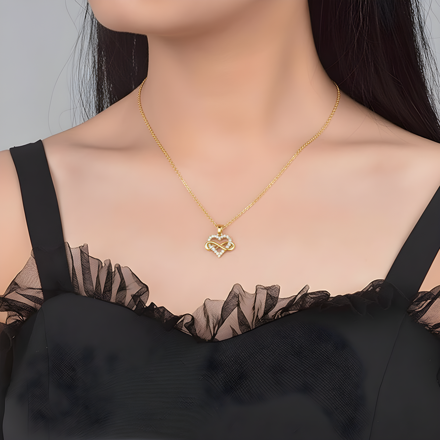 À ma Fille – Collier Cœur Infini