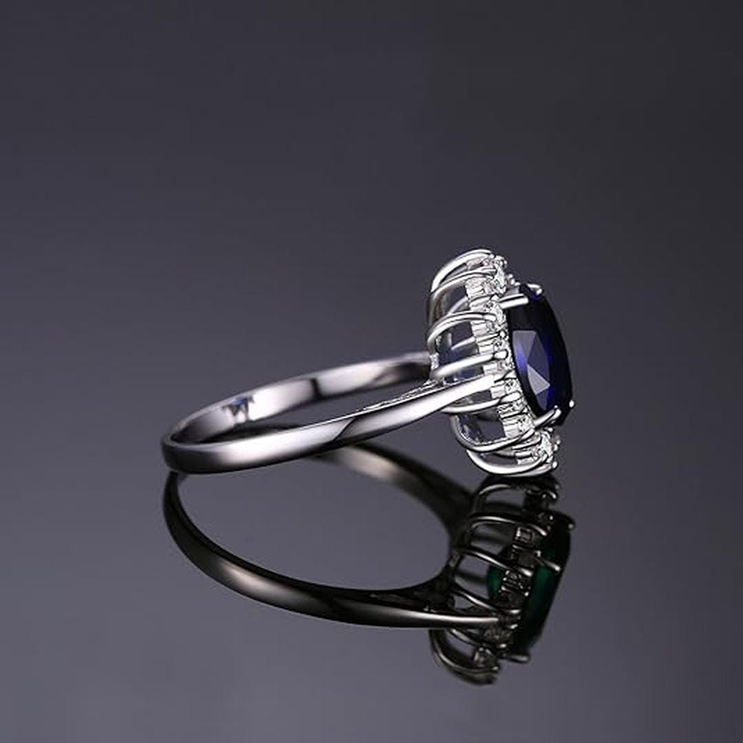 Bague Halo Saphir Classique
