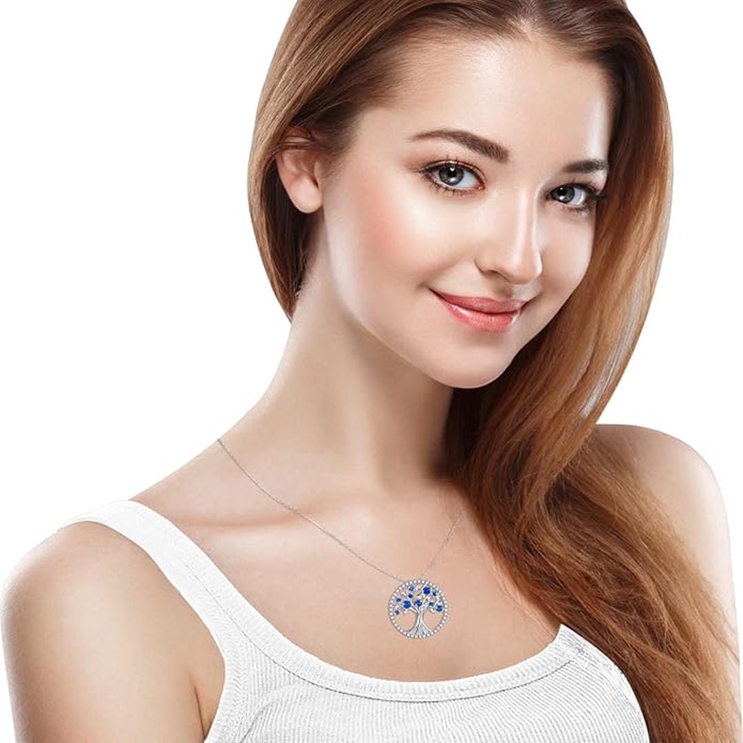 Collier Arbre de Vie Saphir