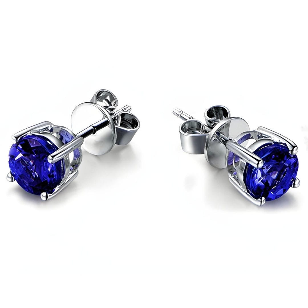 Clous d'oreilles Saphir Classiques