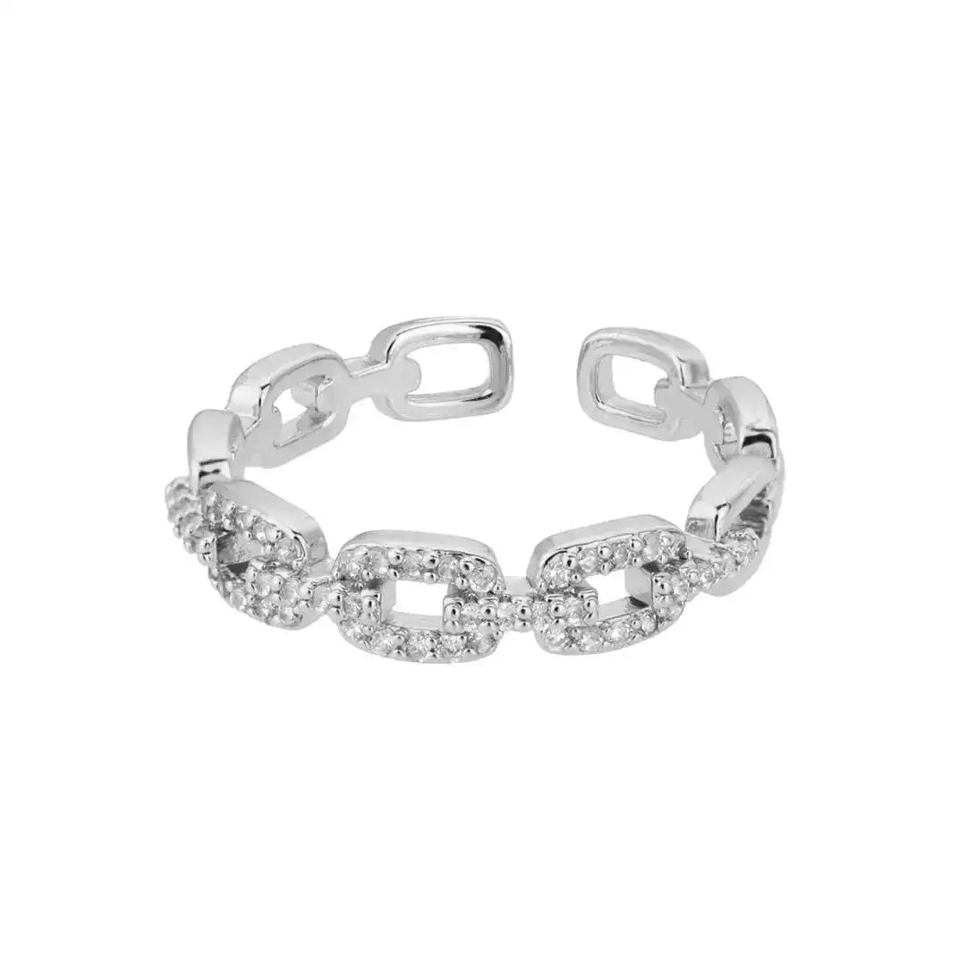 Bague Chaîne Maillons Ajustable Verona