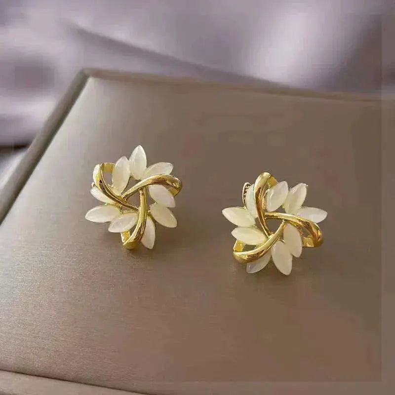 Boucles d'oreilles Opale™ | Élégance en or et opale