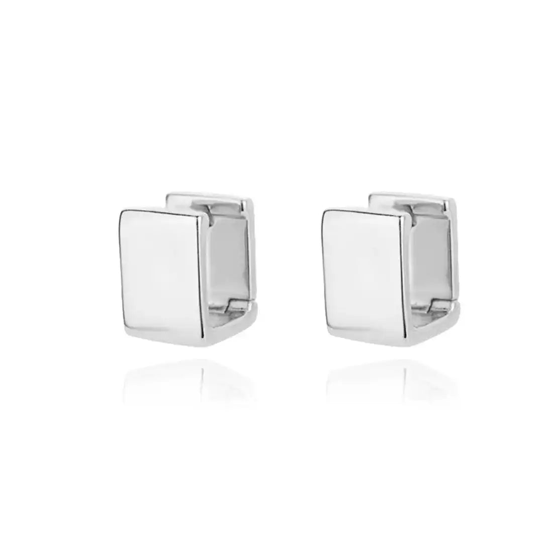 Boucles Géométriques Carrées Dorées
