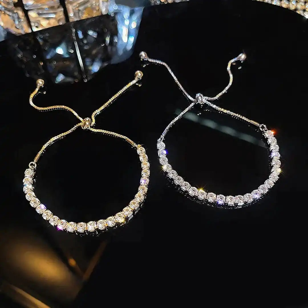 Bracelet Géométrique Ajustable Pierres