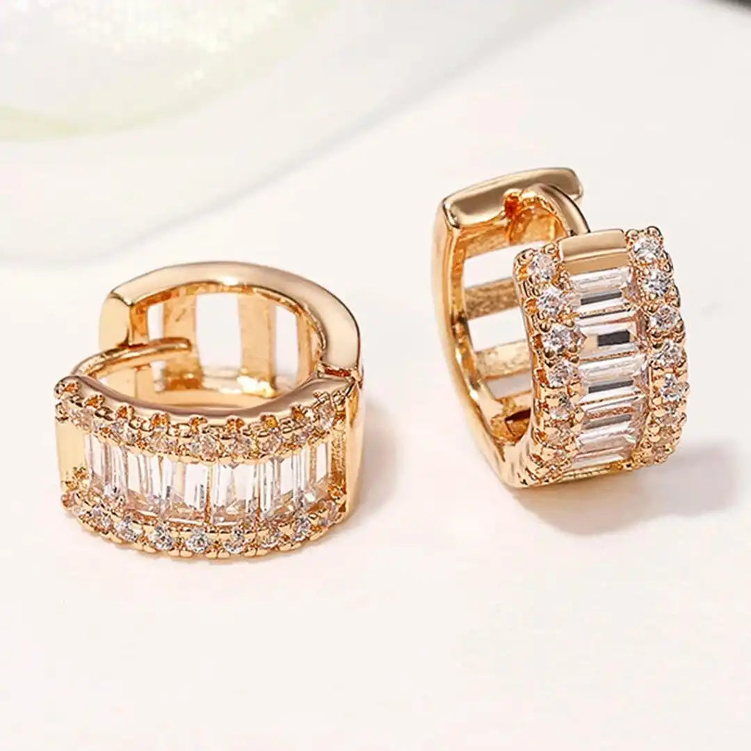 Anneaux Zircone Baguette Mini