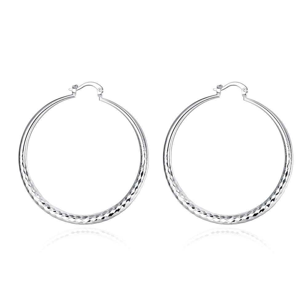 Belmont™ | Boucles d'oreilles créoles en argent