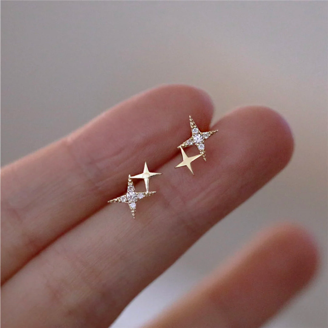 Étoiles Scintillantes™ | Boucles d'oreilles en or