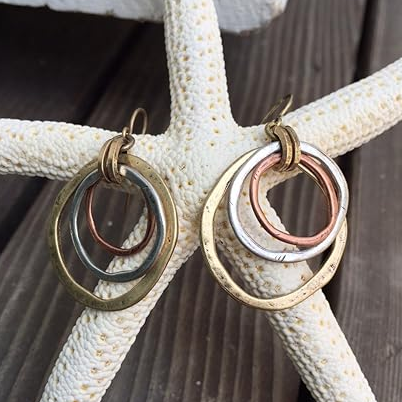 Boucles d'oreilles Éclat™ | Vintage en or et argent