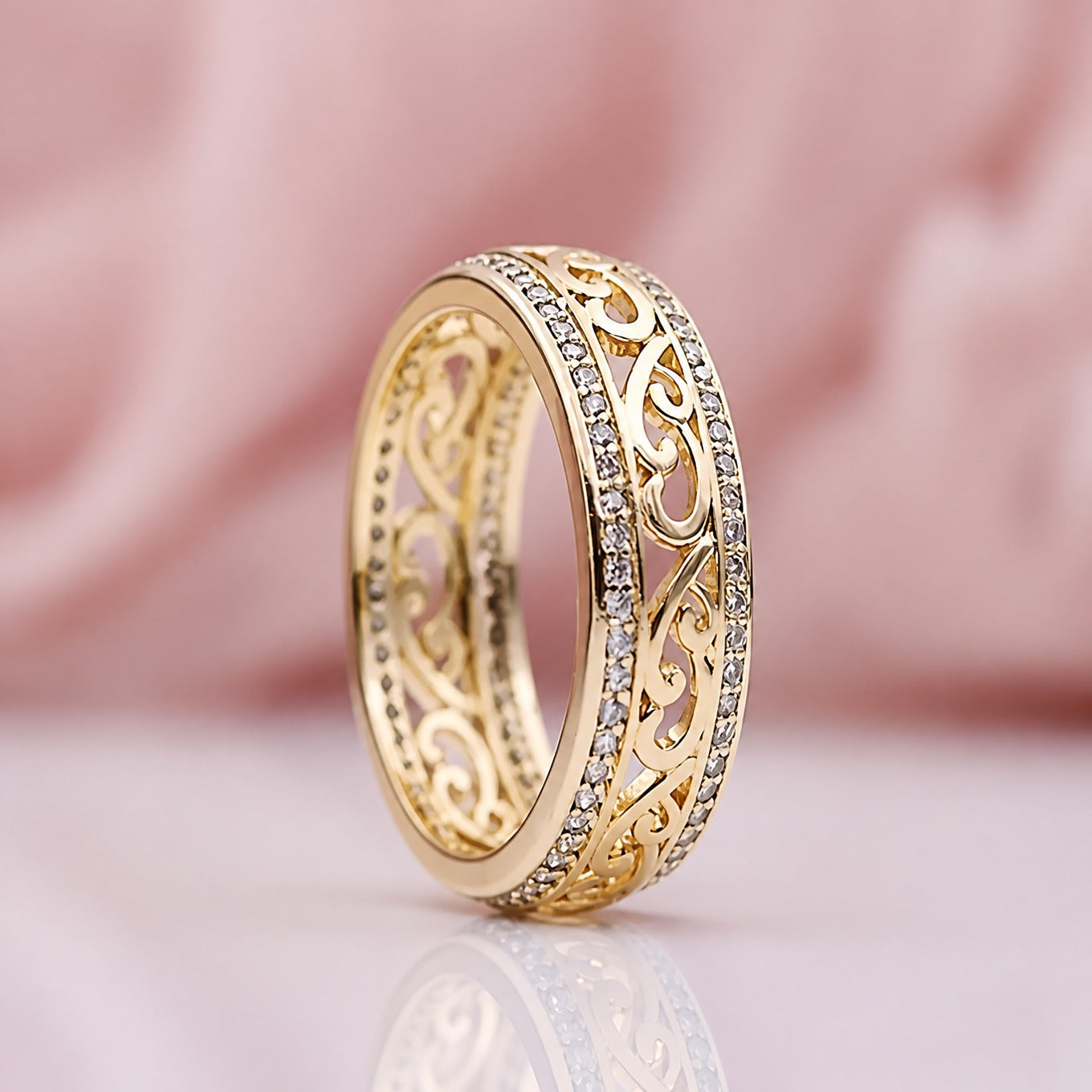 Bague Audacieuse Architecture Dorée