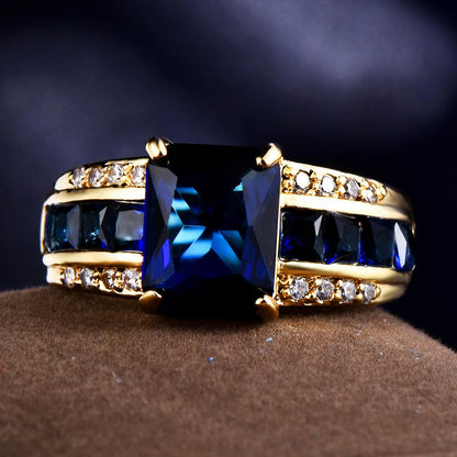 Bague Petale de Velours Saphir