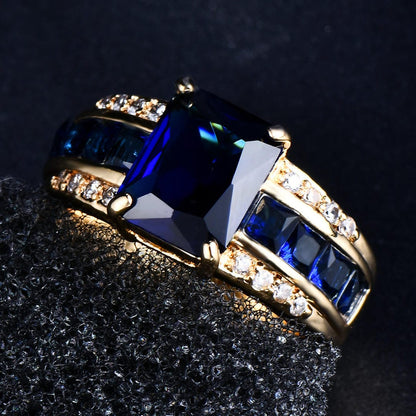 Bague Petale de Velours Saphir