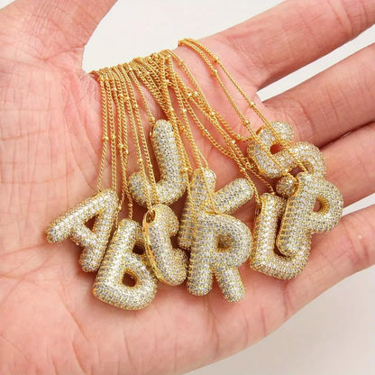 Set de Collier Initial Lettre Bulle | Or
