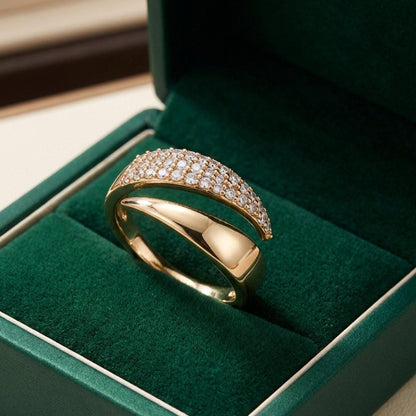 Bague Croisée Épurée