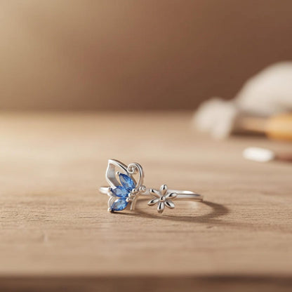 Bague Papillon Saphir