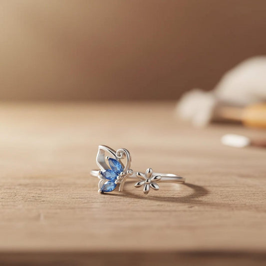 Bague Papillon Saphir