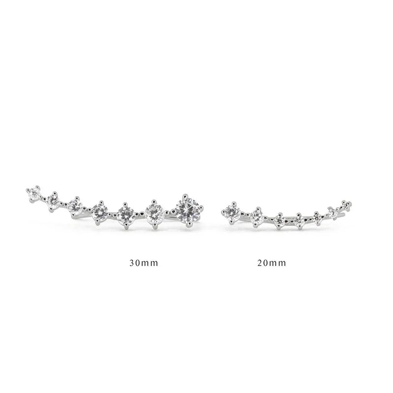 Éclat S925™ | Boucles d'oreilles en argent raffinées