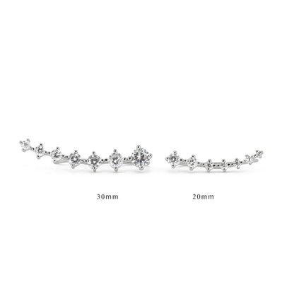 Éclat S925™ | Boucles d'oreilles en argent raffinées