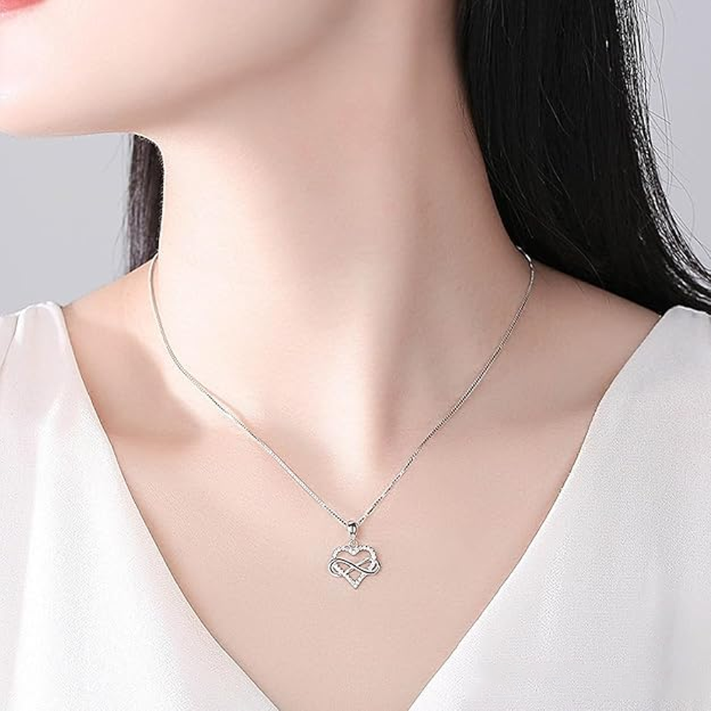 À ma Fille – Collier Cœur Infini