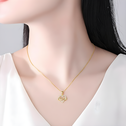 À ma Fille – Collier Cœur Infini