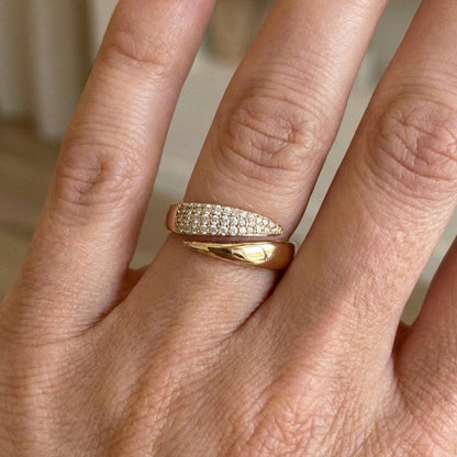 Bague Croisée Épurée