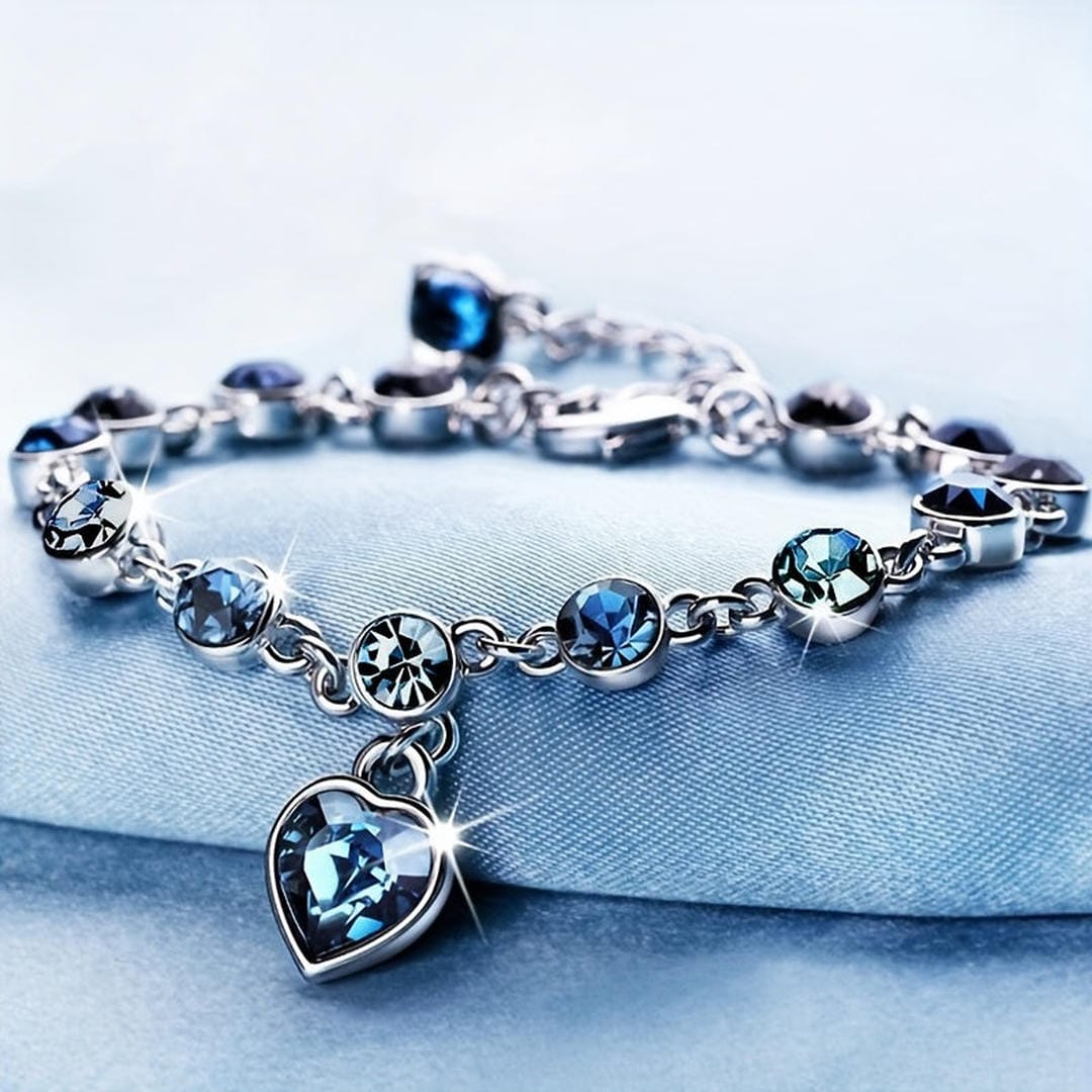 Bracelet Coeur Saphir Cheri
