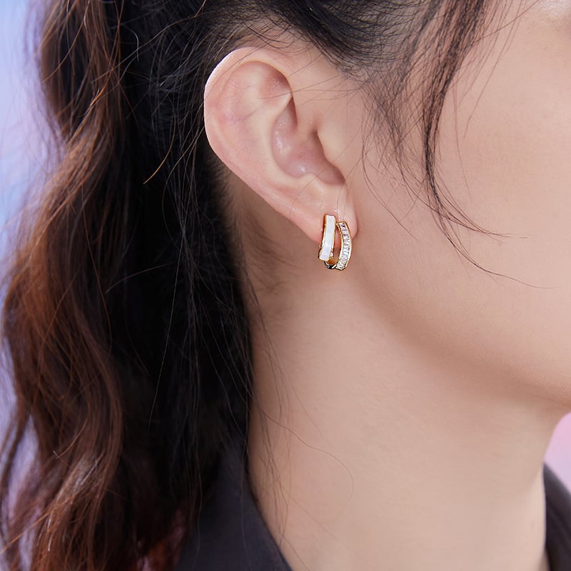 Boucles Élégantes™ | Boucles d'oreilles en matière précieuse