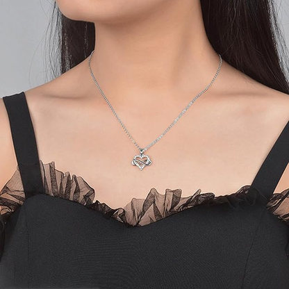 À ma Fille – Collier Cœur Infini