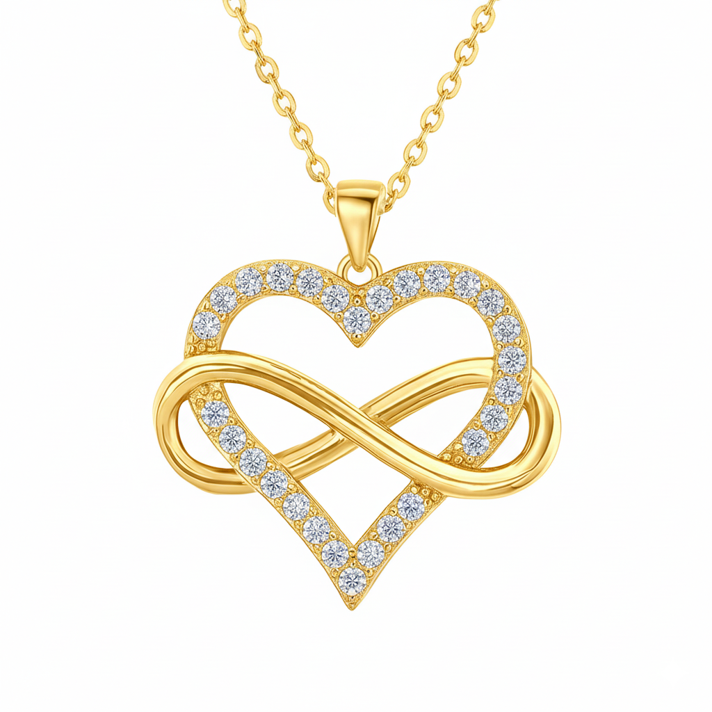 À ma Fille – Collier Cœur Infini