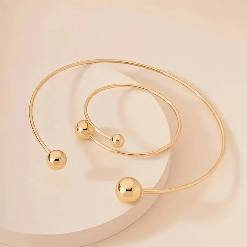 Set Collier et Bracelet Minimalist Glow | Or