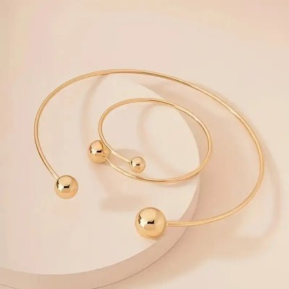 Set Collier et Bracelet Minimalist Glow | Or