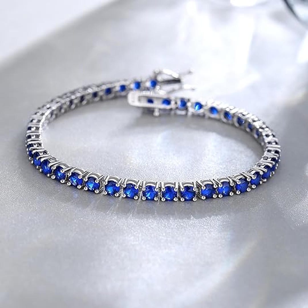 Bracelet Tennis Saphir