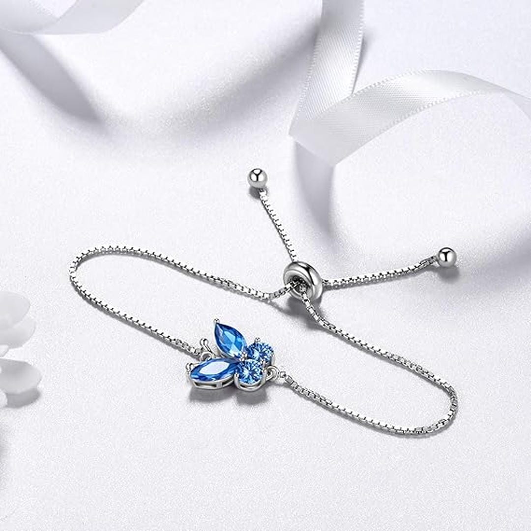 Bracelet Papillon Saphir