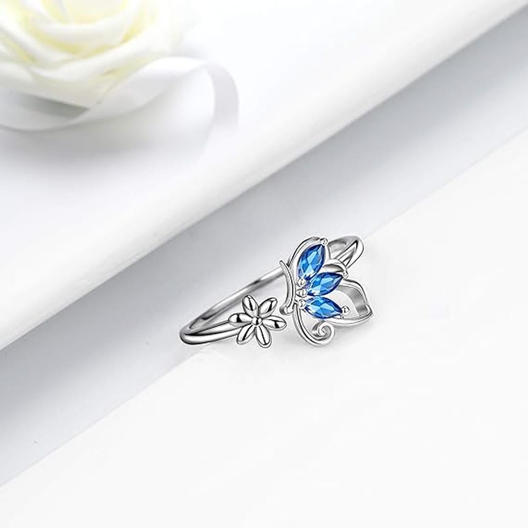 Bague Papillon Saphir
