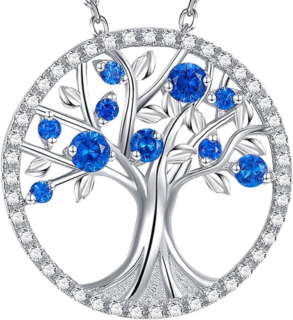 Collier Arbre de Vie Saphir