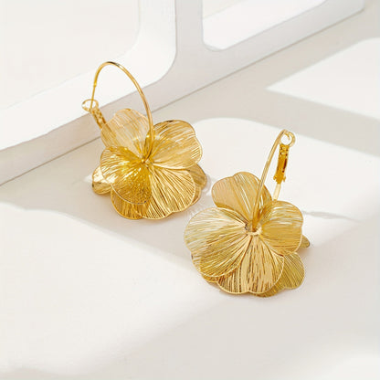 Boucles d'oreilles Exagérées™ | Or creux, élégance raffinée