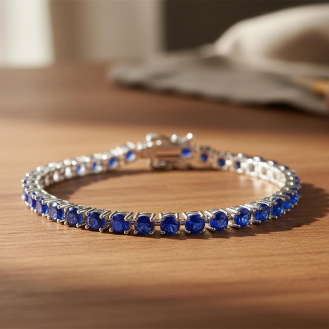 Bracelet Tennis Saphir