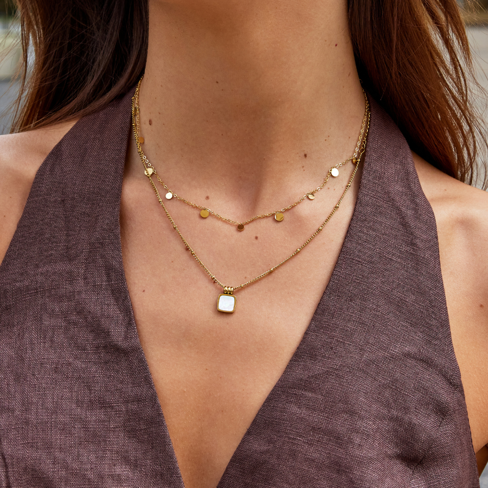 Collier Agatha goutte