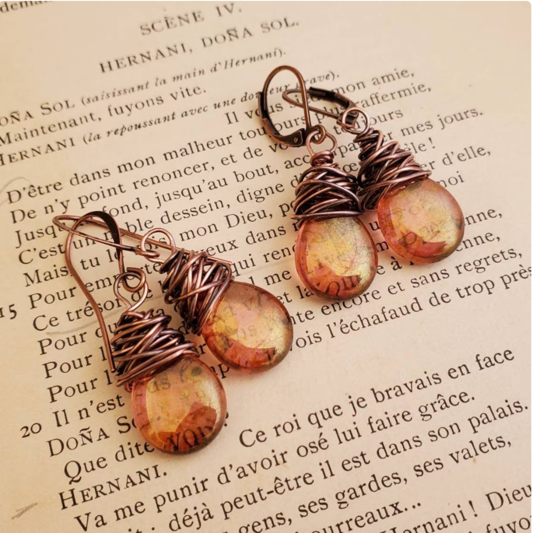 Boucles d'oreilles Firefly™ | Élégance vintage, lumière raffinée