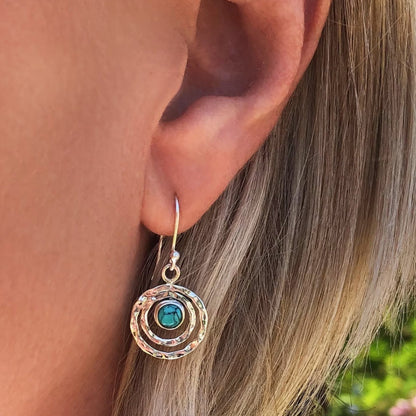 Saturne™ | Boucles d'oreilles boho en argent - FS
