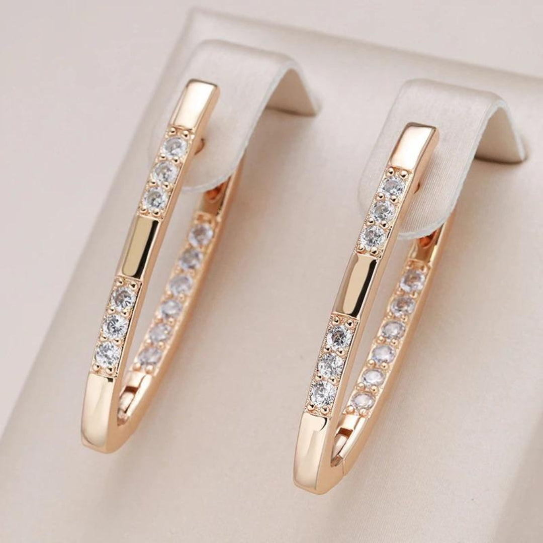 Sylvia™ | Boucles d’oreilles élégantes avec zirconiums