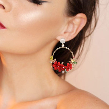 Boucles d'oreilles Élégance™ | Or et perles raffinées