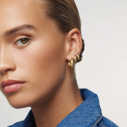 Boucles d'oreilles cercle Rue Statement | Or