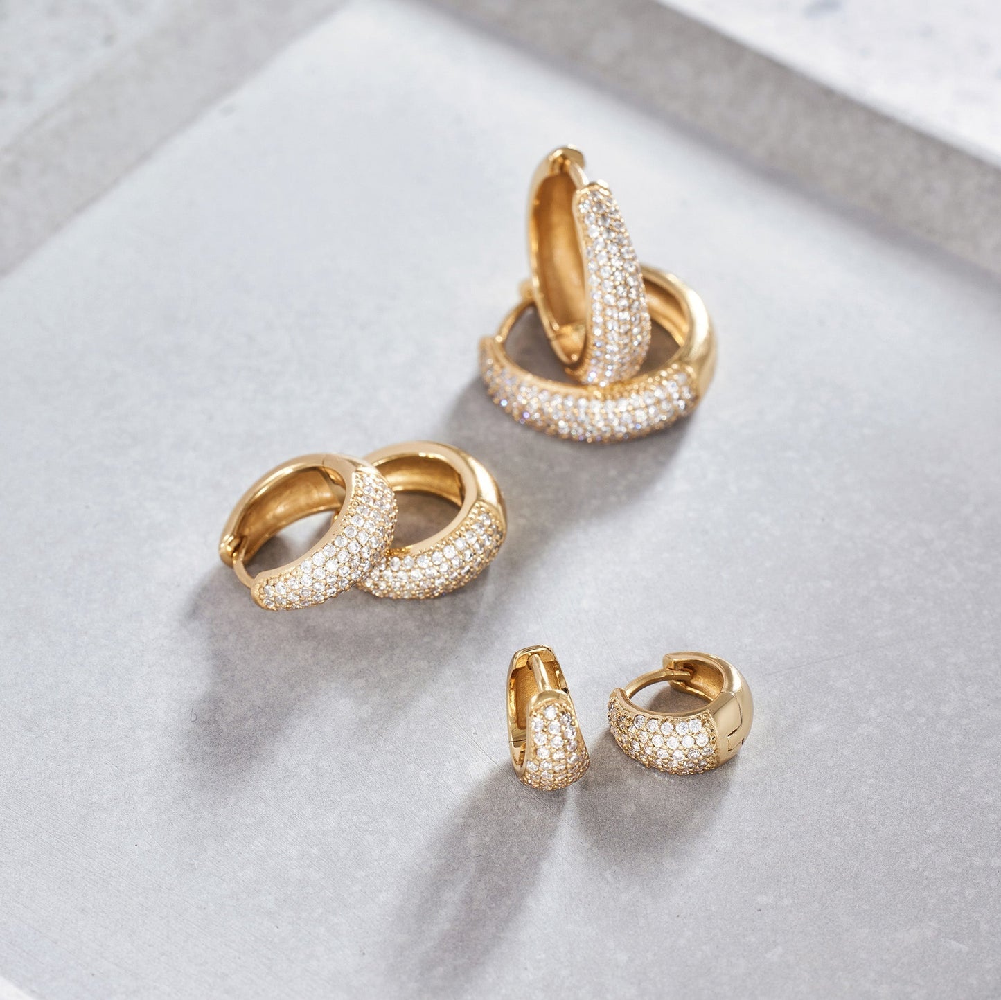 Mini Boucles d'oreilles cercle Jules | Or