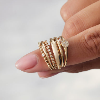 Bague Midi Dome | Or