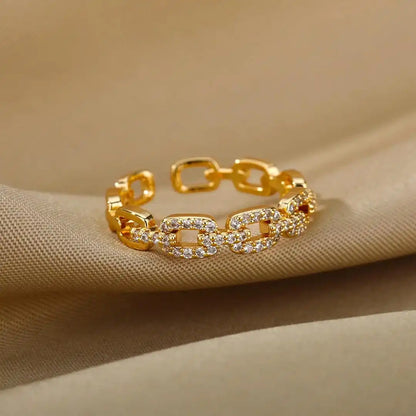 Bague Chaîne Maillons Ajustable Verona