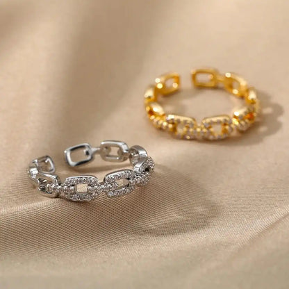 Bague Chaîne Maillons Ajustable Verona