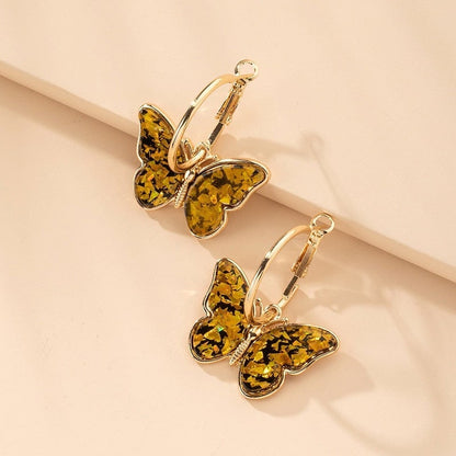 Papillon™ | Boucles d'oreilles créoles en or